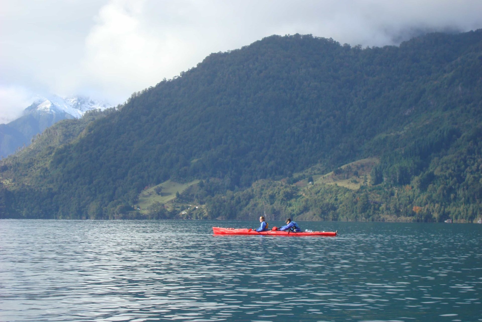 Guests kayaking on the lake at AWA